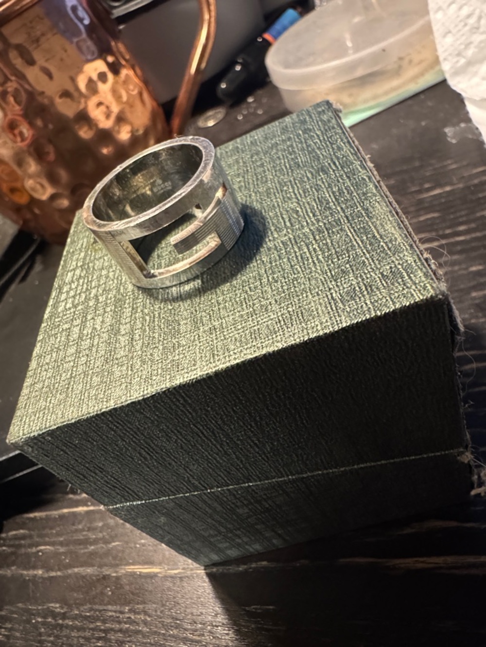 GUCCI G 925 SILVER Ring 10